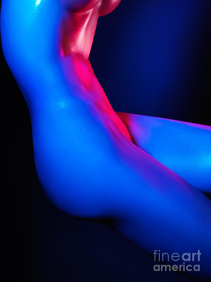 Colorful bodyscape nude woman body Photograph by Maxim Images Exquisite Prints