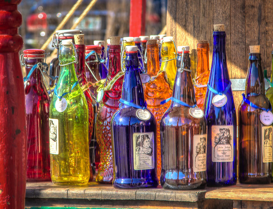 Colorful bottles Photograph by Jane Luxton