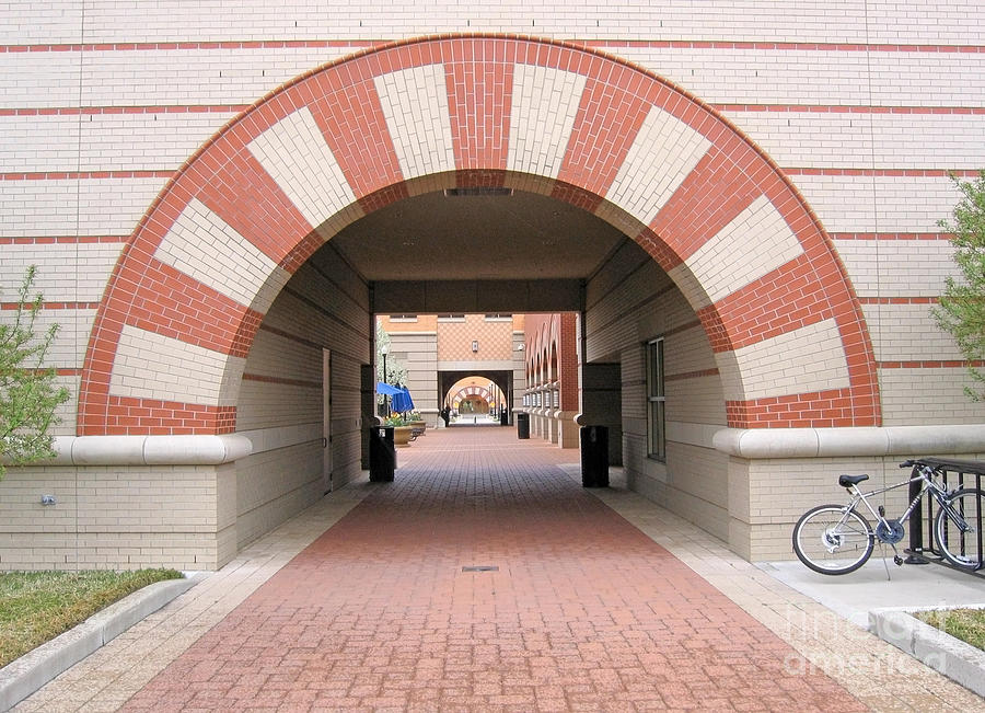 Colorful Campus Archway Photograph by Ann Horn