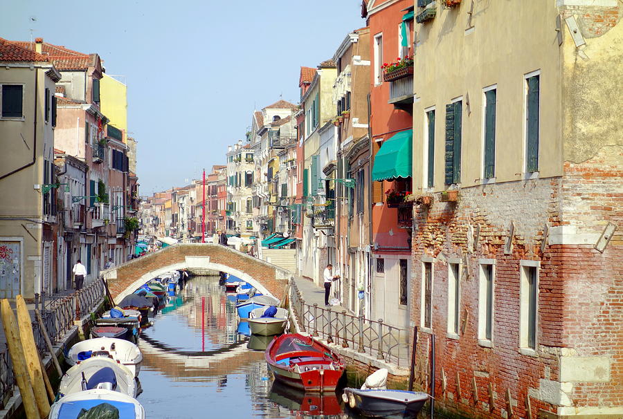 Colorful Canal Photograph by Valentino Visentini