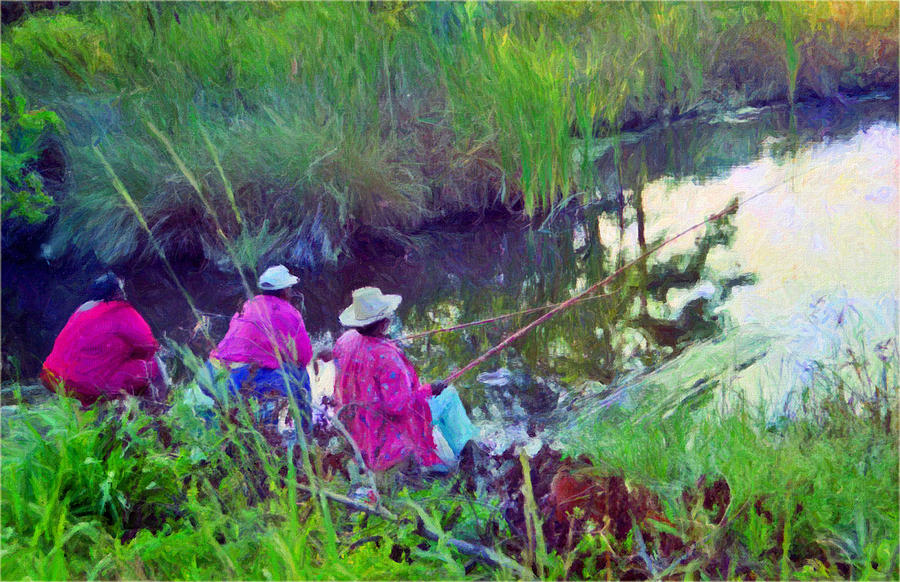Colorful Canepoler Women of South Carolina Photograph by Patricia Greer