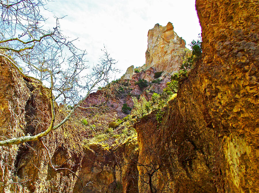 Colorful Canyon Walls from Whitewater Catwalk National Recreation Trail near Glenwood-New Mexico Photograph by Ruth Hager