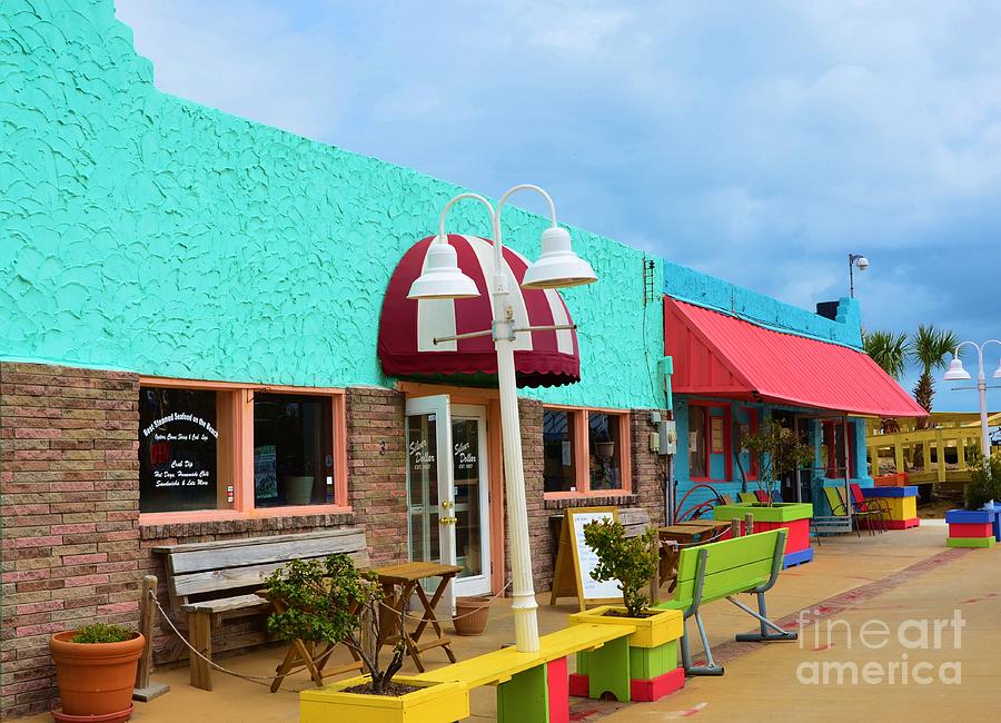Colorful Carolina Beach Store Fronts Photograph by Bob Sample