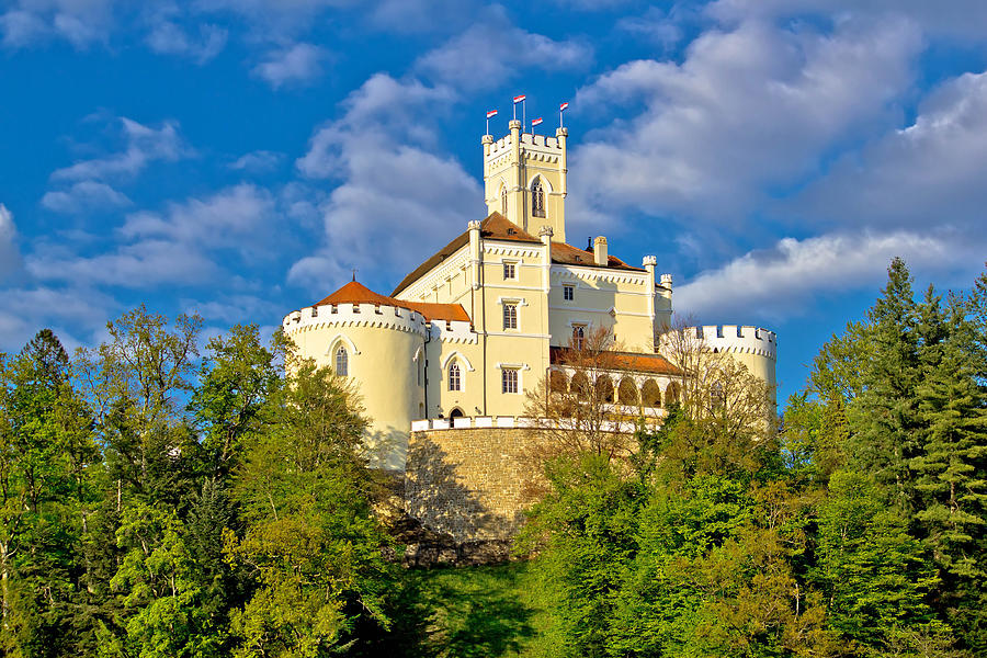 Colorful castle on green hill Photograph by Brch Photography