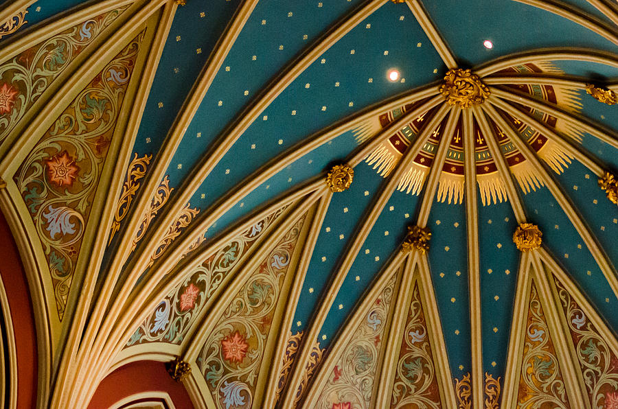 Colorful Cathedral Ceiling Photograph by Anthony Doudt