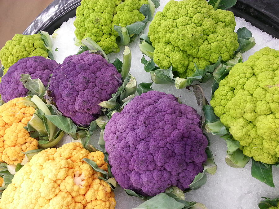 Colorful Cauliflower Photograph by Caryl J Bohn