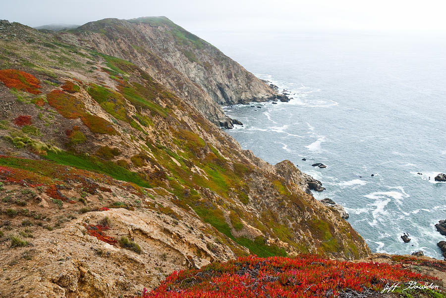 Colorful Cliffs at Point Reyes Photograph by Jeff Goulden