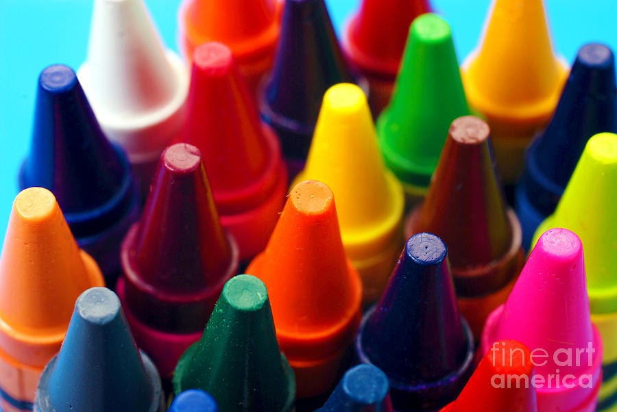 Colorful Crayons Closeup Photograph by Danny Hooks