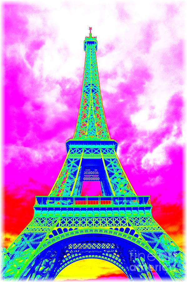 Colorful Eiffel Twer Photograph by Carol Groenen