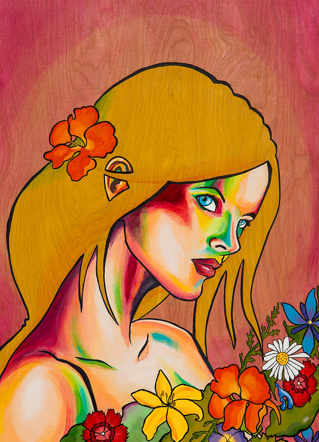 Flower Painting - Colorful by Emily Brantley