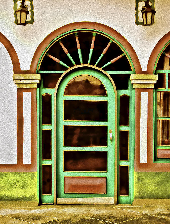 Arched Entrance Digital Art by Maria Coulson