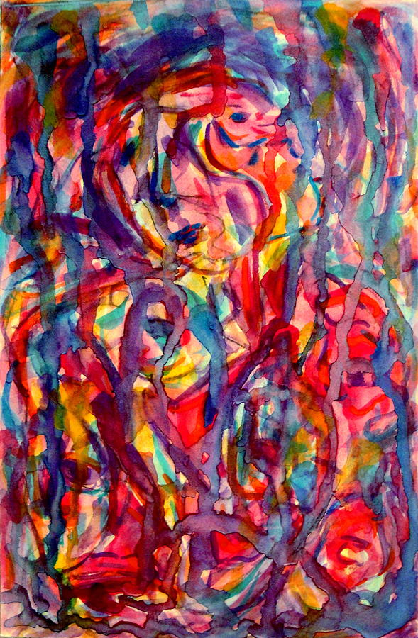 Expressionism Painting - Colorful Expression-6 by Natalie Holland