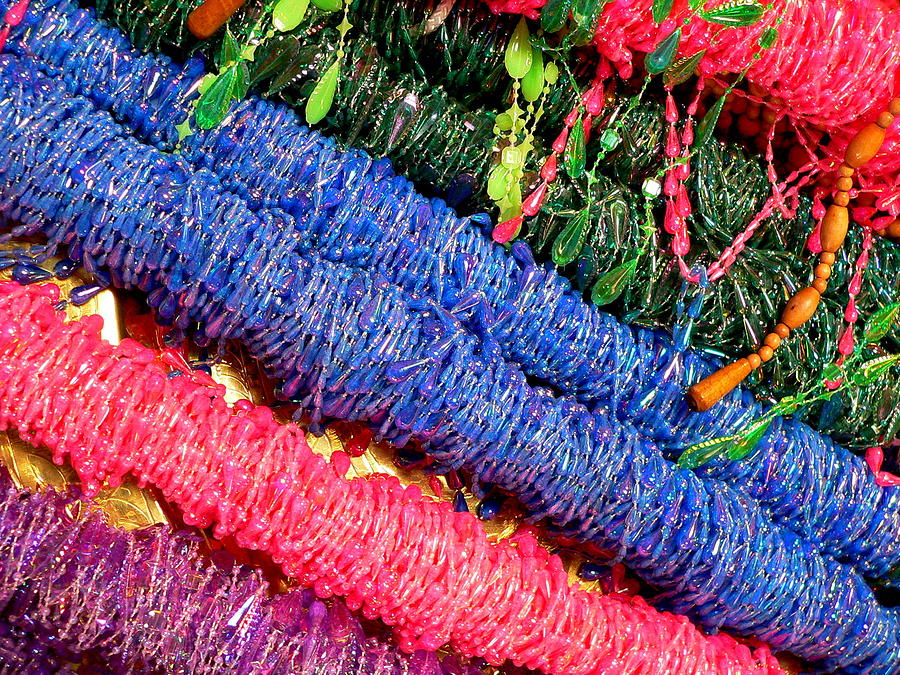Colorful Fabric Fringe Photograph by Jeff Lowe