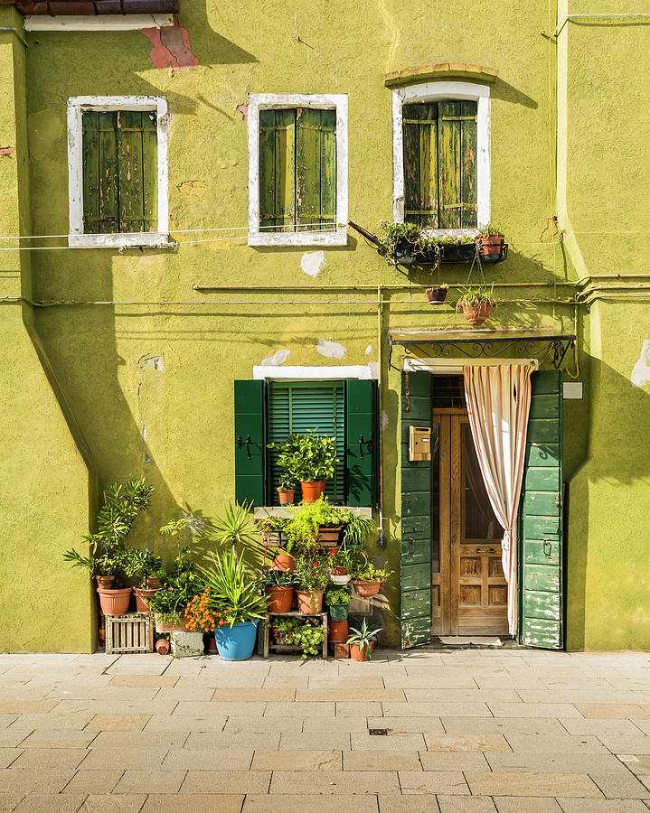 Colorful Facade – Burano, Italy Photograph by Corystevens Colorful Facade – Burano, Italy Photograph by Corystevens