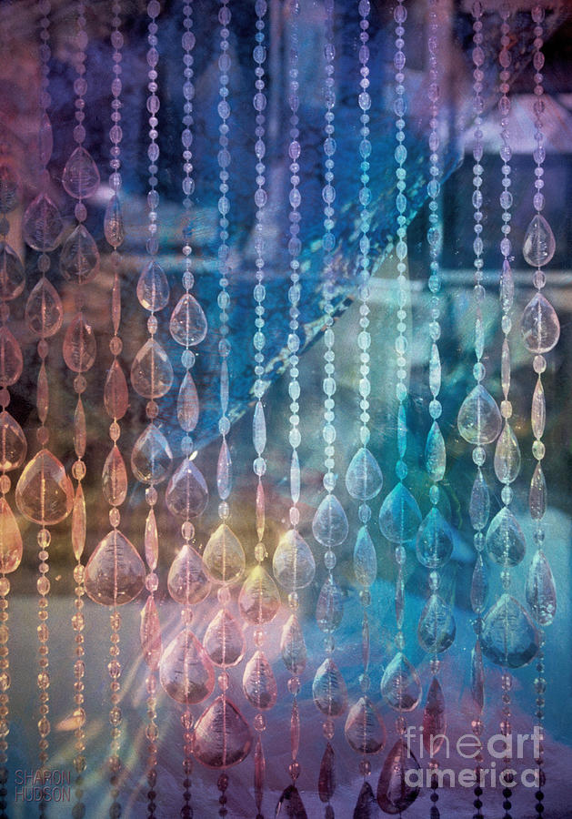 abstract photography - Bead Curtain Photograph by Sharon Hudson