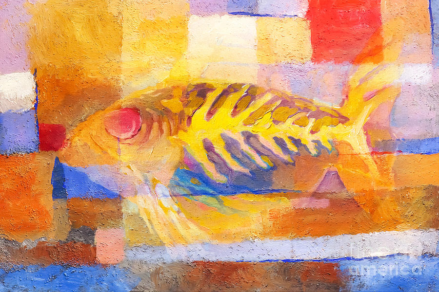 Colorful Fish Painting by Lutz Baar