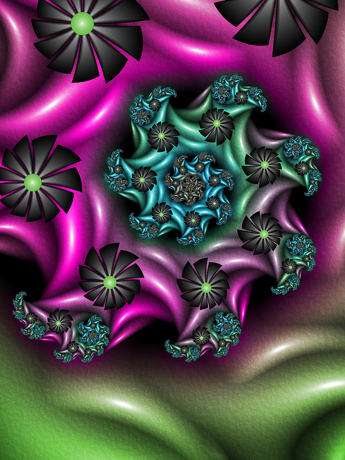 Colorful Fractal Digital Art by Gabiw Art