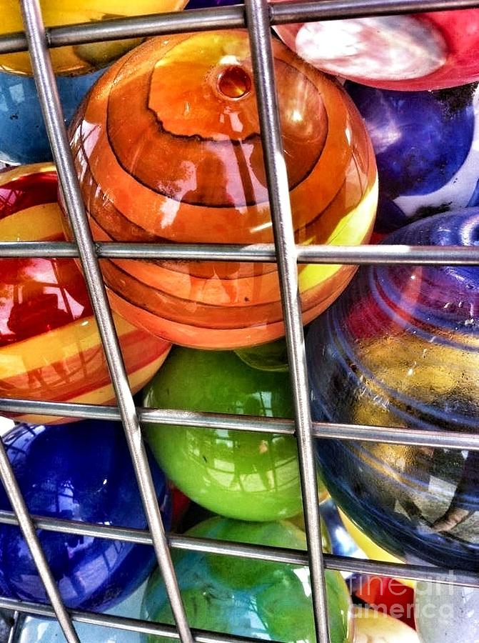 Colorful Glass Balls Photograph by Susan Garren