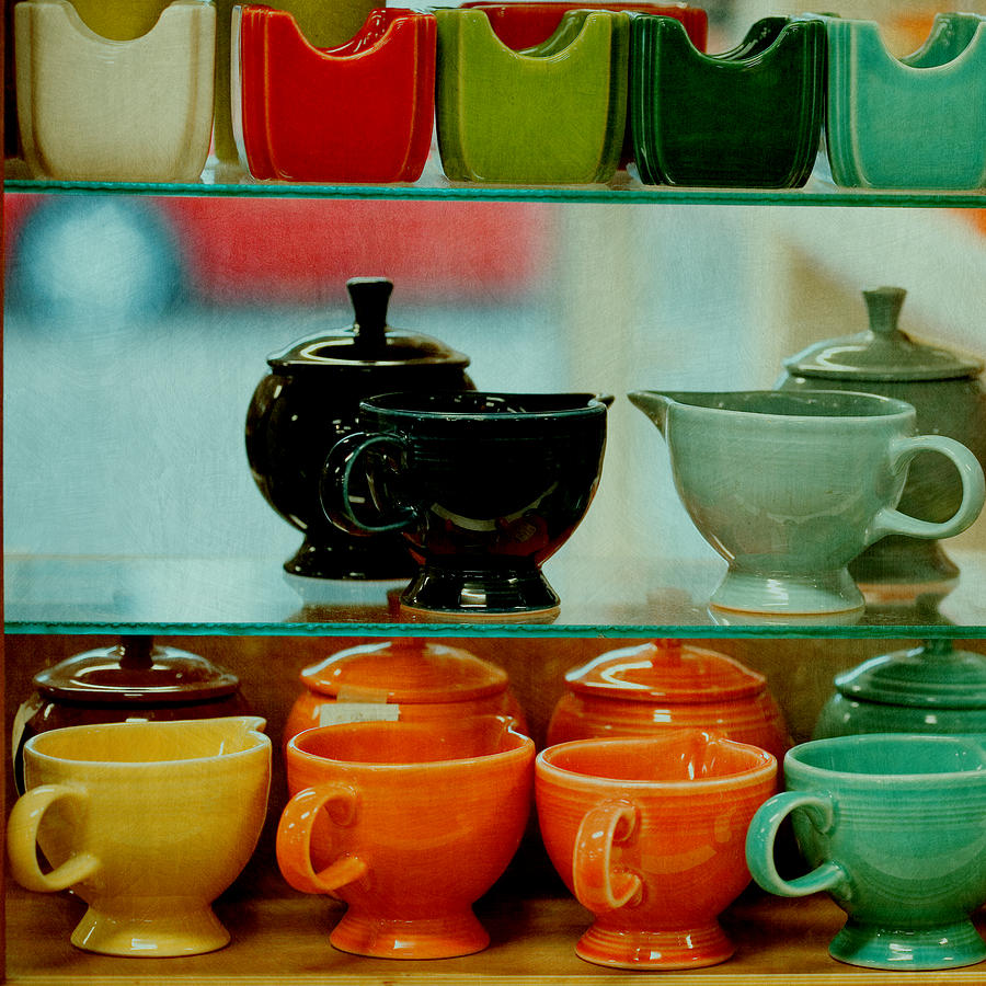 Colorful Glassware Photograph by Bonnie Bruno