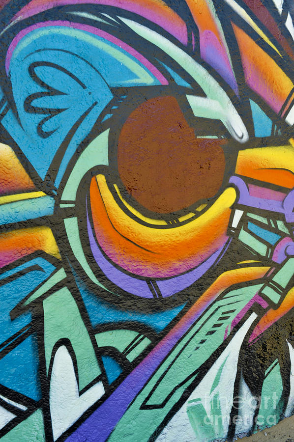 Colorful Graffiti Display Photograph by David Zanzinger