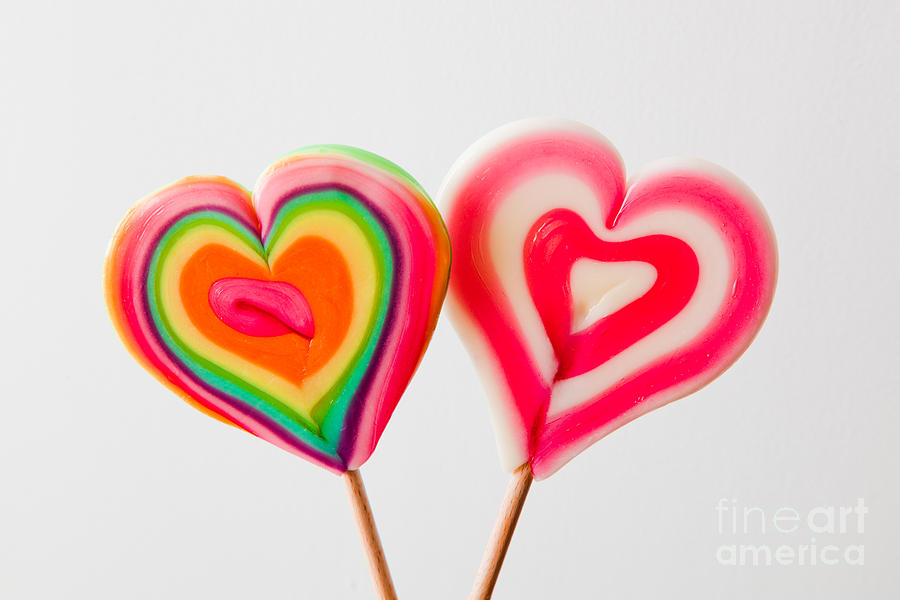 Valentine's Day background. Wooden hearts. by Michal Bednarek