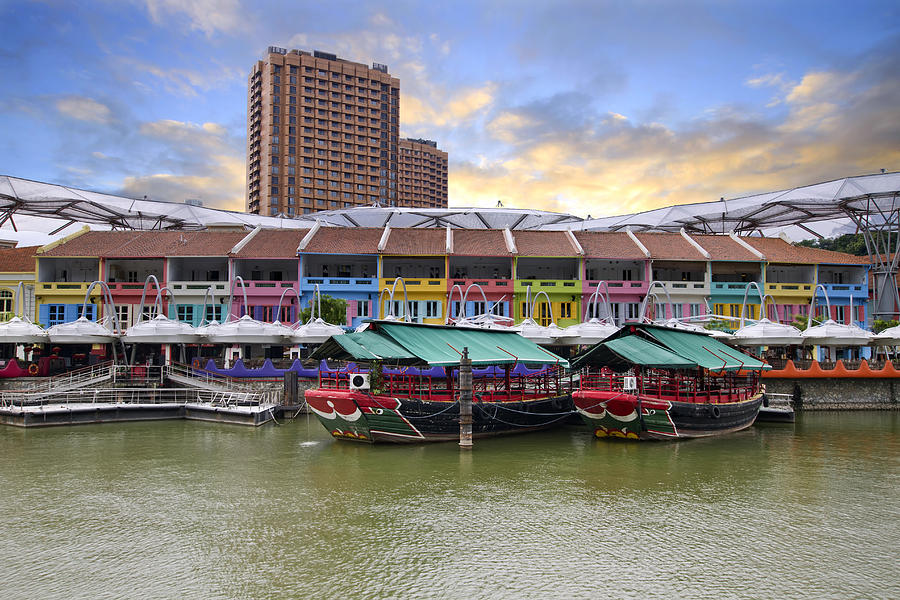 Colorful Houses Photograph - Colorful Historic Houses by River by David Gn Colorful Houses Photograph - Colorful Historic Houses by River by David Gn