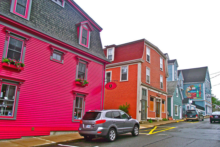 Colorful Homes in Lunenburg, Nova Scotia, Canada Photograph by Ruth Hager