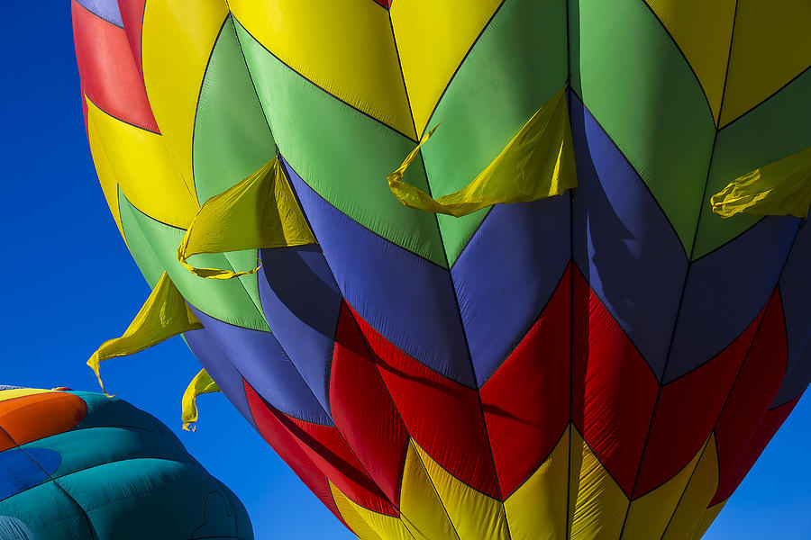 Up Movie Photograph - Colorful hot air balloon by Garry Gay