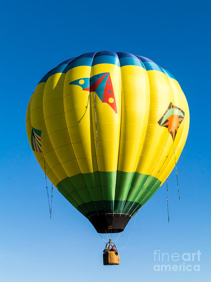 Hot Photograph - Colorful Hot Air Balloon over Vermont by Edward Fielding