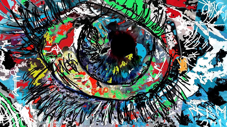Colorful Human Eye Digital Art