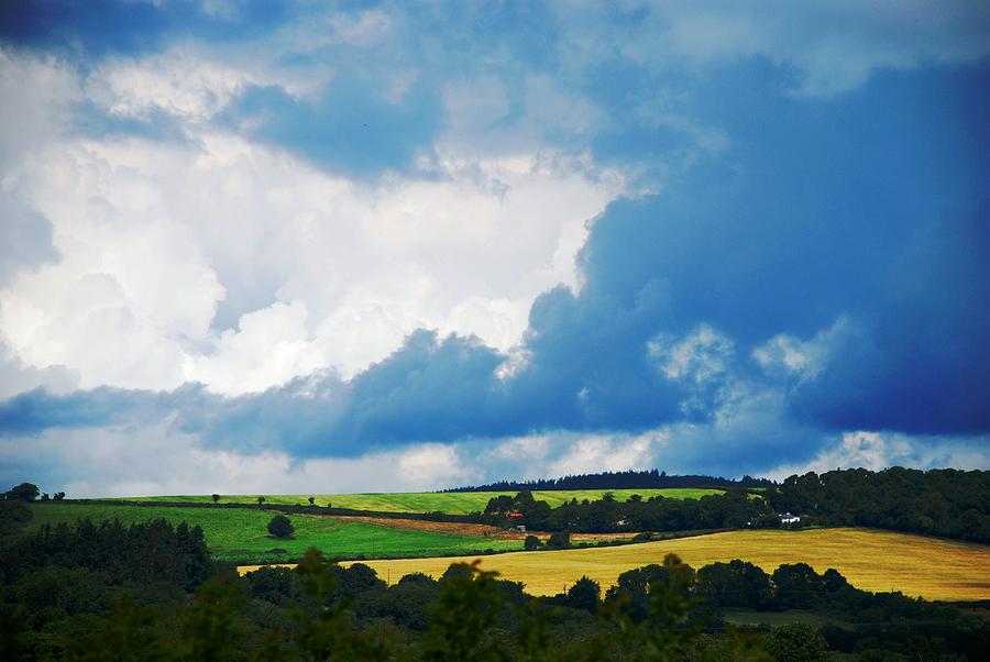 Landscape Photograph - Colorful Irish Fields by Norma Brock