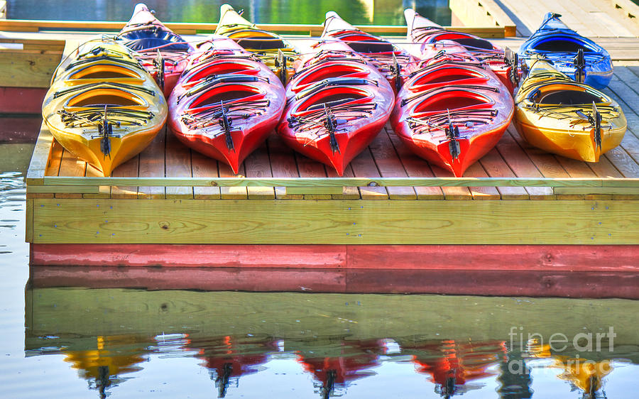 Colorful Kayaks Photograph by Brenda Giasson