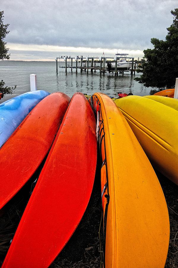 Colorful Kayaks Photograph by Joan Reese