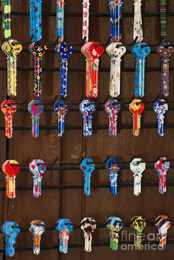 Still Life Photograph - Colorful Keys by John Shaw