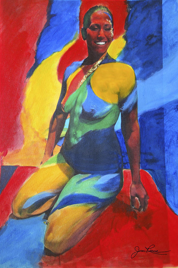 Colorful Lady Painting by Joan Reese