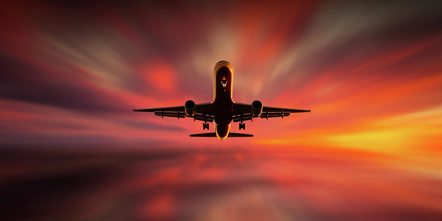 Airplane Photograph - Colorful Landing. by Leif L?ndal