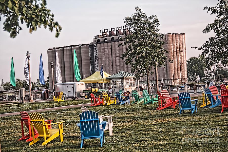 Colorful Lawnchairs Photograph by Jim Lepard