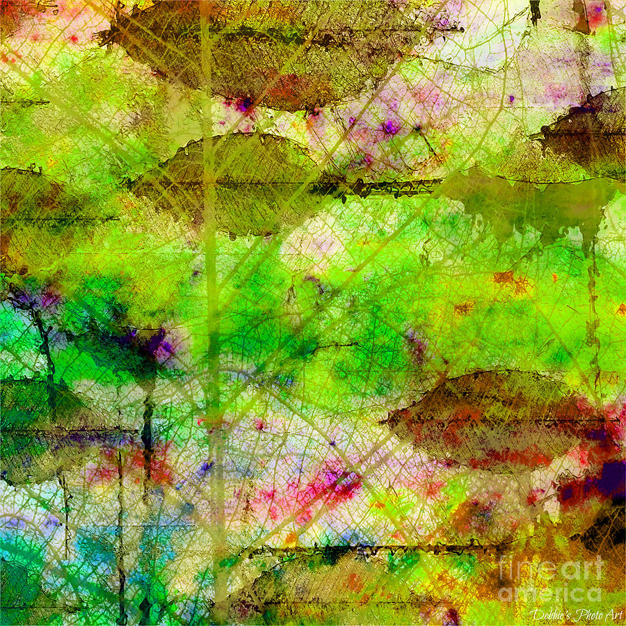 Colorful Leaves Abstract II Digital Art by Debbie Portwood