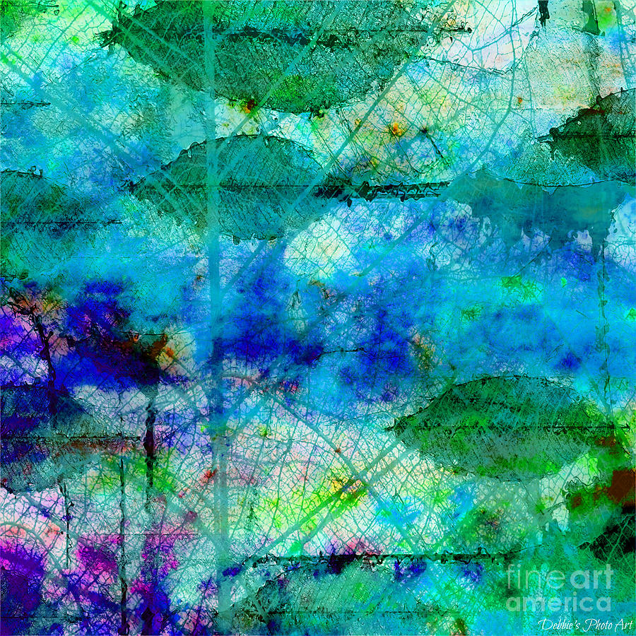 Colorful Leaves Abstract IV Digital Art by Debbie Portwood