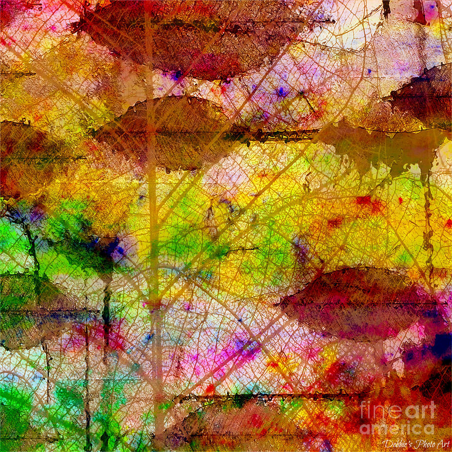 Colorful Leaves Abstract V Digital Art by Debbie Portwood