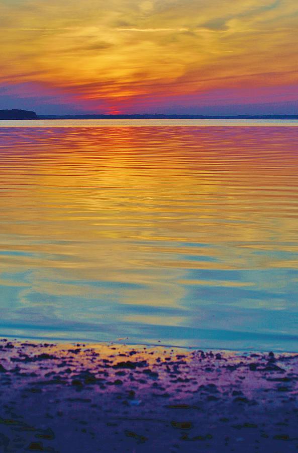Nature Photograph - Colorful Lowtide Sunset by Billy Beck
