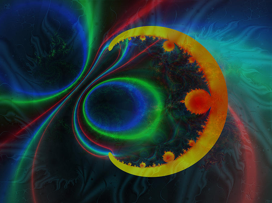 Colorful Magnetic Field Digital Art by Nafets Nuarb - Pixels