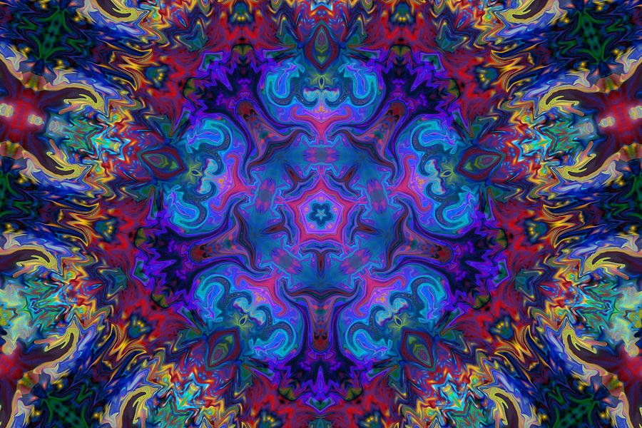 Colorful Mandala Art Digital Art by Peggy Collins