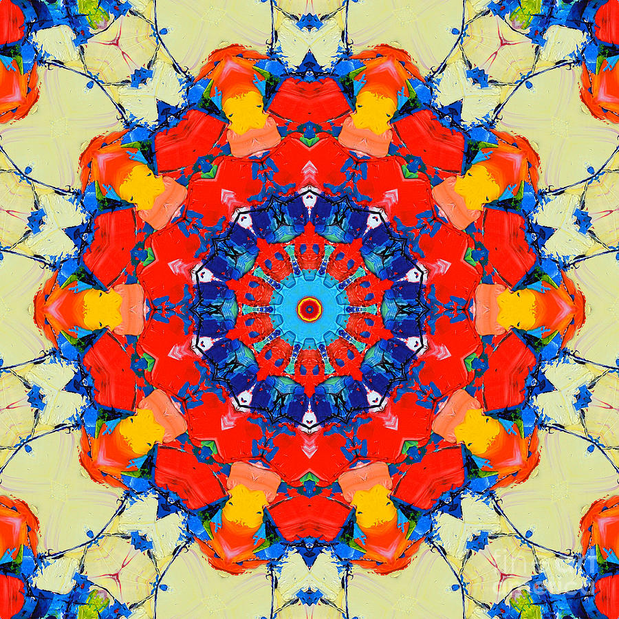 Colorful Mandala Painting by Ana Maria Edulescu