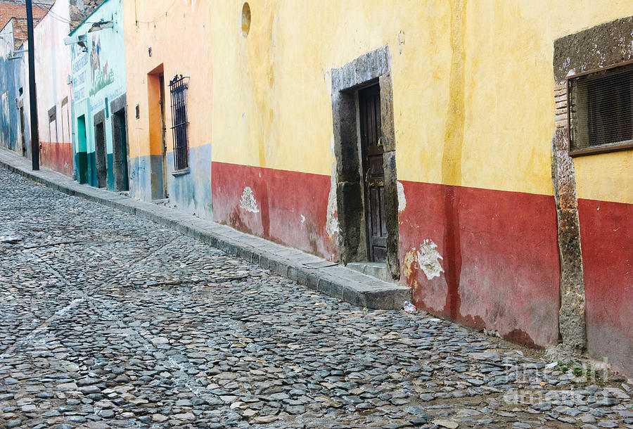 Colorful Mexican town Photograph by Oscar Gutierrez