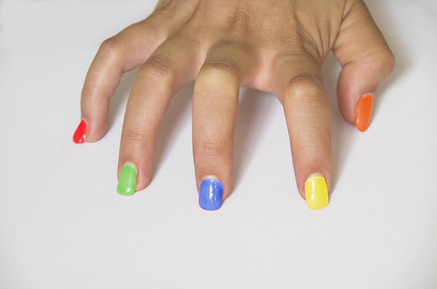Colorful nails Photograph by Paulo Goncalves