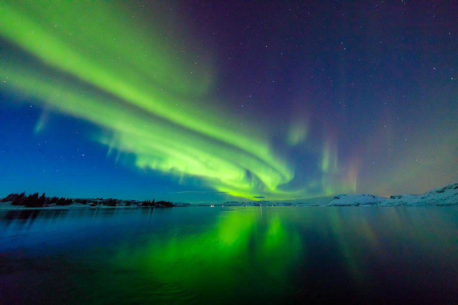 Colorful northern lights Photograph by Ansonmiao