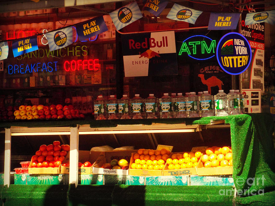Colorful Outdoor Food Market - New York City Photograph by Miriam Danar