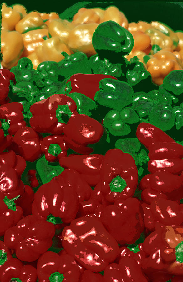 Colorful Pepper Parade Photograph by Tom Wurl