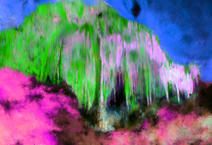 Colorful Phosphorescent Cave Painting by Bruce Nutting